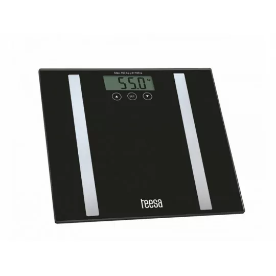 Waga łazienkowa z analizą składu ciała TSA0802 black Teesa