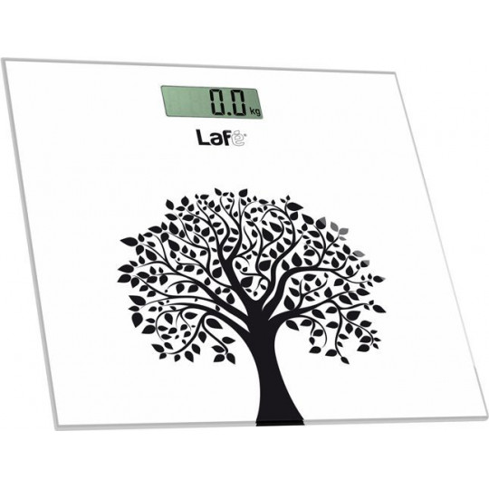 Bathroom scale white wood WLS001.2 LCD LAFE