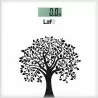 Bathroom scale white wood WLS001.2 LCD LAFE