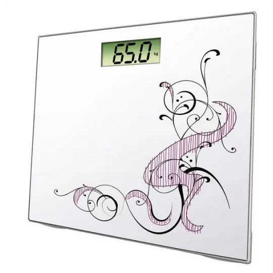 Alisa EBS303 white and red XAVAX bathroom scale