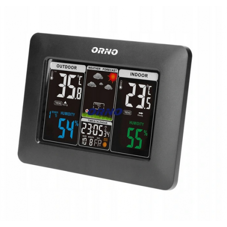 Stacja pogodowa bezprzewodowa LCD OR-SP-3101/B Orno