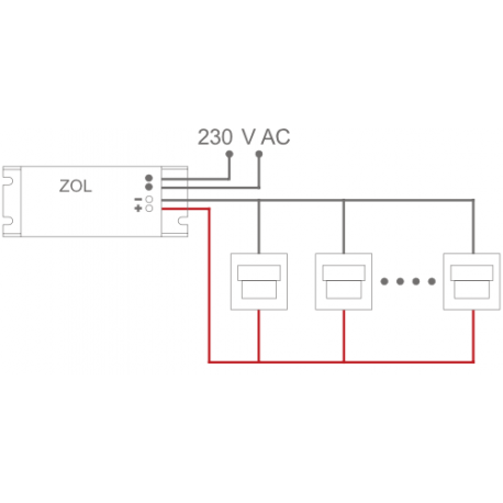 Zasilacz opraw LED ZOL 19 230V 10V/1,9A/19W Skoff