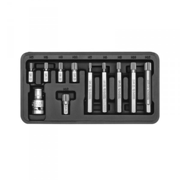 Zestaw końcówek SPLINE (kpl.11cz.) YT-0415 YATO