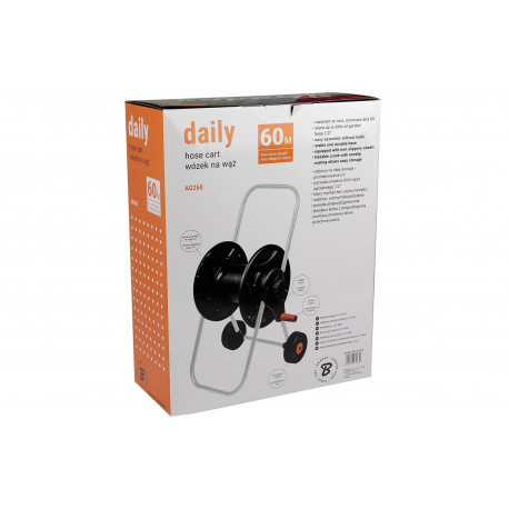 Wózek na wąż 1/2" kołowy 60m pl. 50338 79R300 ANGARDEN