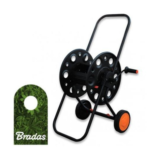 Garden hose reel on wheels 1/2" 80mb BRADAS