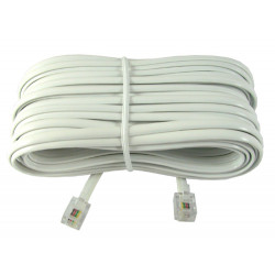 Telephone cable 4p white...