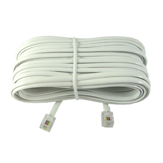 Telephone cable 4p white 15m 3552 BOWI