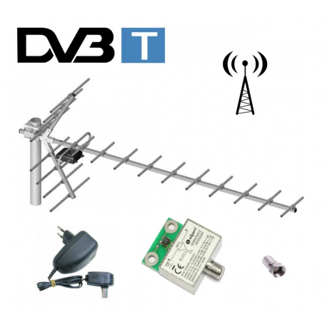 DVB-T YAGA directional antenna +amplifier LB019W