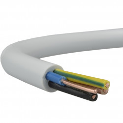 OMY round cable 3x1.5 white