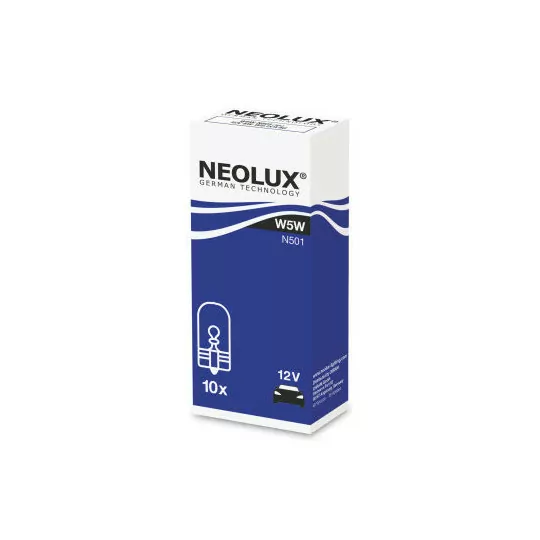 Car bulb W5W 12W N501 W2.1x9.5d 1 piece Neolux