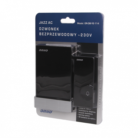 Wireless bell JAZZ 230V 150m OR-DB-YE-114 Orno