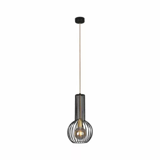 ARVI BLACK K-4520 black/gold pendant lamp Kaja