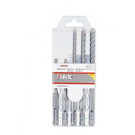 SDS PLUS concrete drill bits 5-10 6 pieces BOSCH