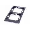 Basic Neos 2gang frame BMRC2/21 silver SIMON