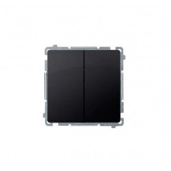 Basic Przycisk zwierny podwójny BMP2.01/28 grafit SIMON