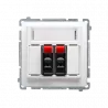 Basic 2-way speaker socket BMGL3.01/11 white SIMON
