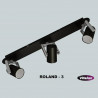 Lampa ROLAND-3 Black 3xGU10 Vitalux