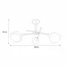 Lampa plafon HOPE K-JSL-1286/3 CHR E14 Kaja