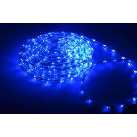 Wąż świetlny płynący niebieski zewnętrzny 8-funkcji 10m