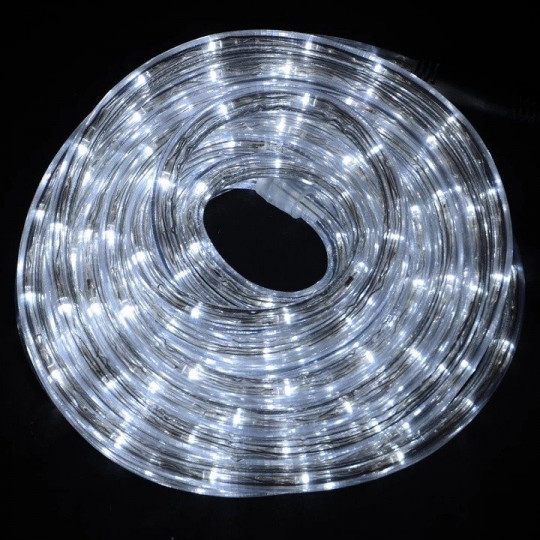 Light hose flowing transparent CW outdoor 8-functions 10m OKEJ LUX