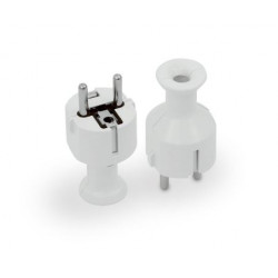 Wtyczka prosta UniSchuko 16A WT-40/W biała Orno