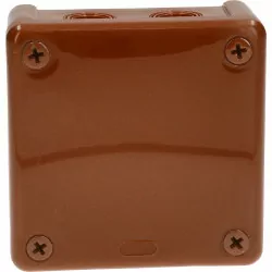 Puszka brązowa bez zacisków 90x90x25 n/t 042-02 ViPlast