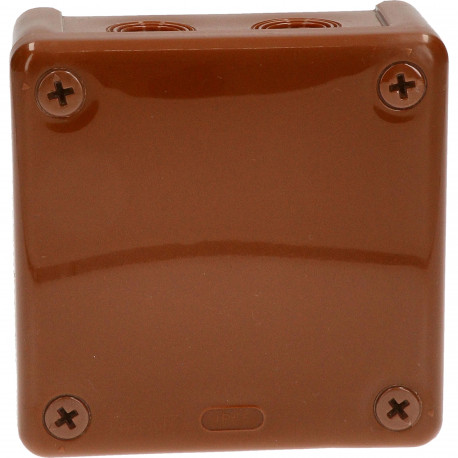 Puszka brązowa bez zacisków 90x90x25 n/t 042-02 ViPlast