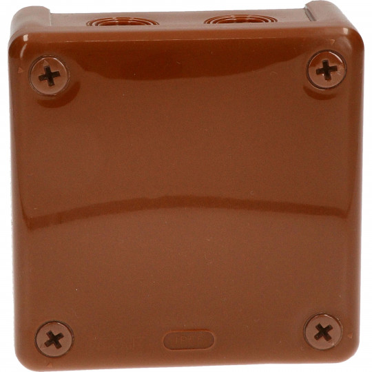 Brown box without terminals 90x90x25 042-02 ViPlast