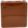 Brown box without terminals 90x90x25 042-02 ViPlast