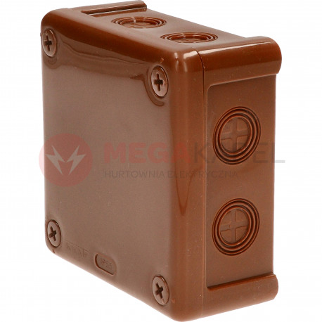 Brown box without terminals 90x90x25 n/t 042-02 ViPlast