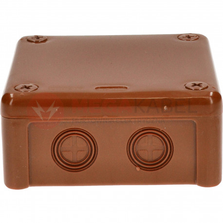 Brown box without terminals 90x90x25 n/t 042-02 ViPlast