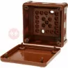 Puszka brązowa bez zacisków 90x90x25 042-02 ViPlast