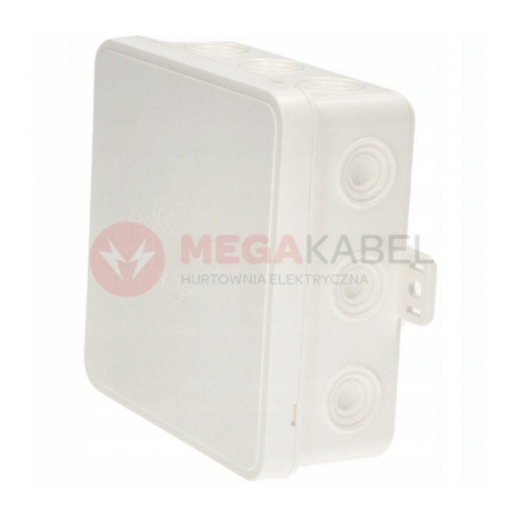 White flush box 100x100x41 IP54 037-01 Viplast