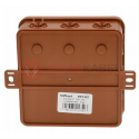 Brown over-plaster box 100x100x41 IP54 037-02 Viplast