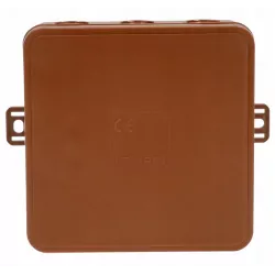 Puszka brązowa nadtynkowa 100x100x41 IP54 037-02 Viplast