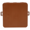 Brown flush box 100x100x41 IP54 037-02 Viplast