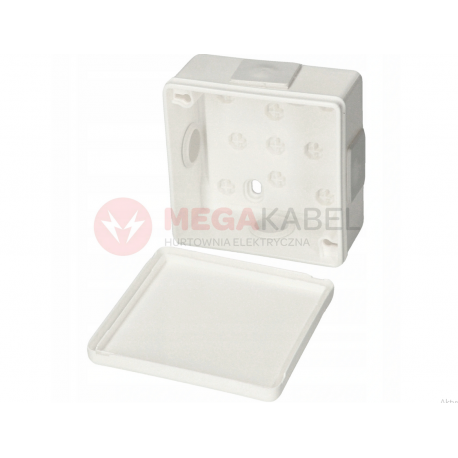 Puszka PF n/t 80x80x32 IP55 klik-klak b.zac 001-01