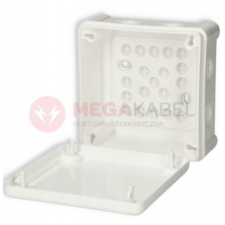 Box white b/clamp 90x90x25 n/t 042-01 Viplast