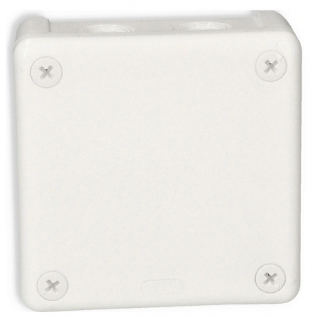 Puszka biała z/zacisk 90x90x25 n/t 042-51 Wikat