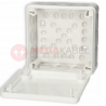 White flush box 90x90x30 with rubbers 041-01 ViPlast