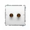 Basic Double speaker socket BMGLP2.02/11 white SIMON