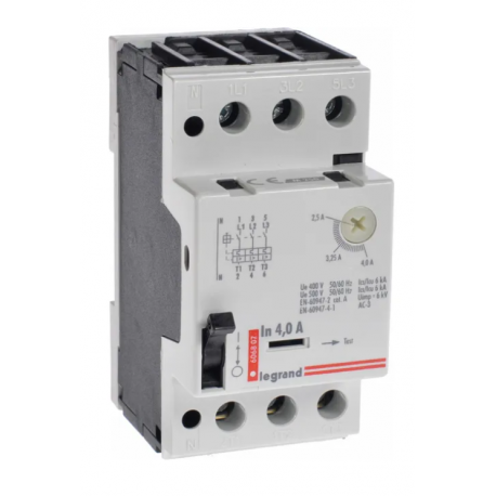 Wyłącznik silnikowy 3P 1,5kW 2,5-4A 606807 Legrand