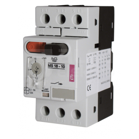 Motor circuit breaker 0,55kW 1-1,6,3A MS-18-1,6 ETI