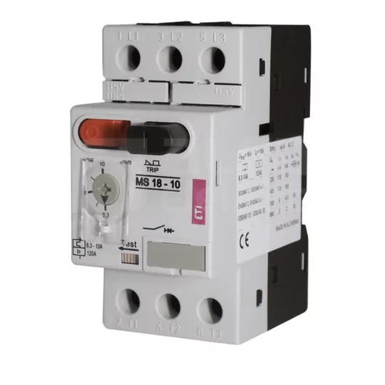 Motor circuit breaker 0,55kW 1-1,6,3A MS-18-1,6 ETI