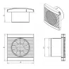 PLAY Classic 125S white Dospel wall fan