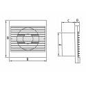 Wentylator TORNADO 100 WP 15W 230V biały Dospel