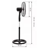 Floor fan 45W black remote SMUVE AIR