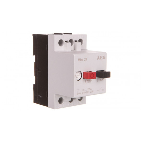 Motor circuit breaker 3P 1kW 1,6-2,5A MBS25-025 AEG