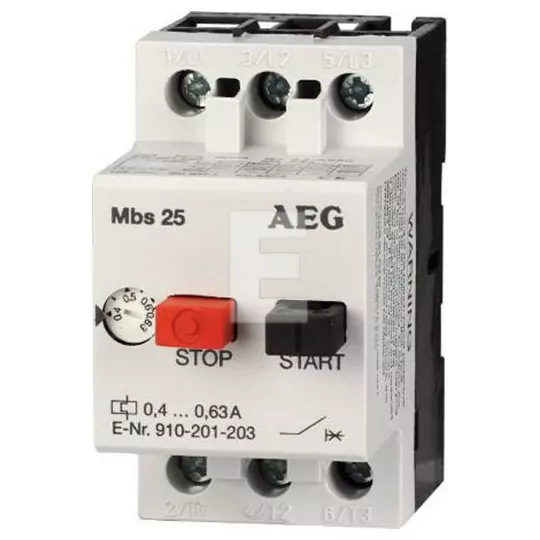 3P motor circuit breaker 5.5kW 10-16A MBS25-160 AEG