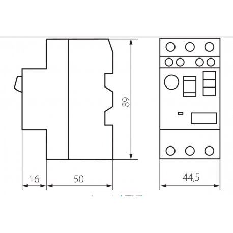 Wyłącznik silnikowy 4-6,3A KMP-6,3 3P 24068 Kanlux